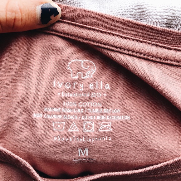 3/30 ivory ella fit long sleeve shirt - Picture 5 of 8